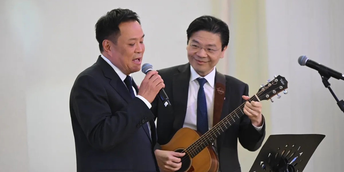 Singapore PM Lawrence Wong jams with Thailand PM Anutin on The Beatles & Bob Dylan classics